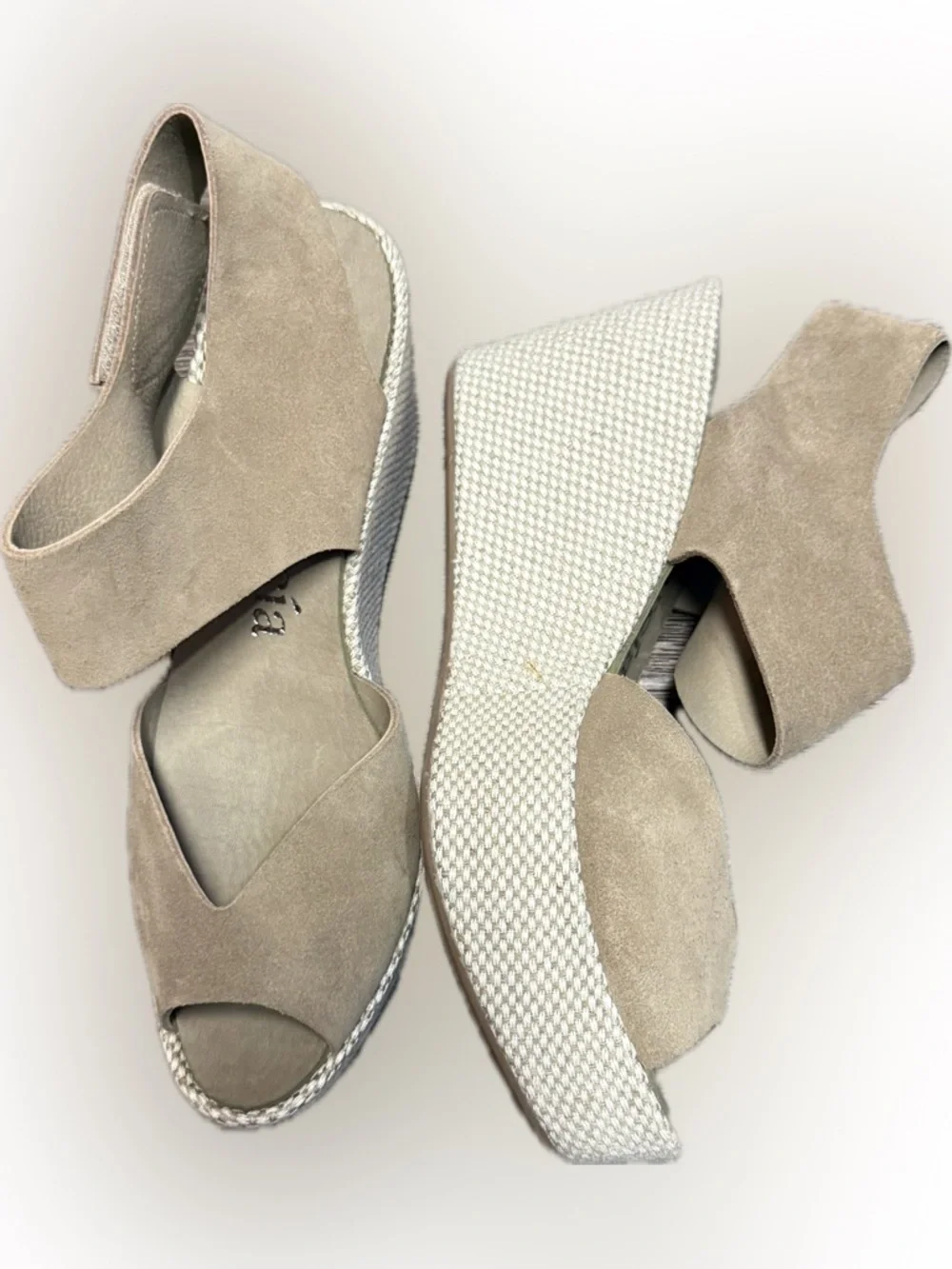 Pedro Garcia Hilda Women’s Tan Suede Espadrille Sandals | Sz 8.5 | Brand New